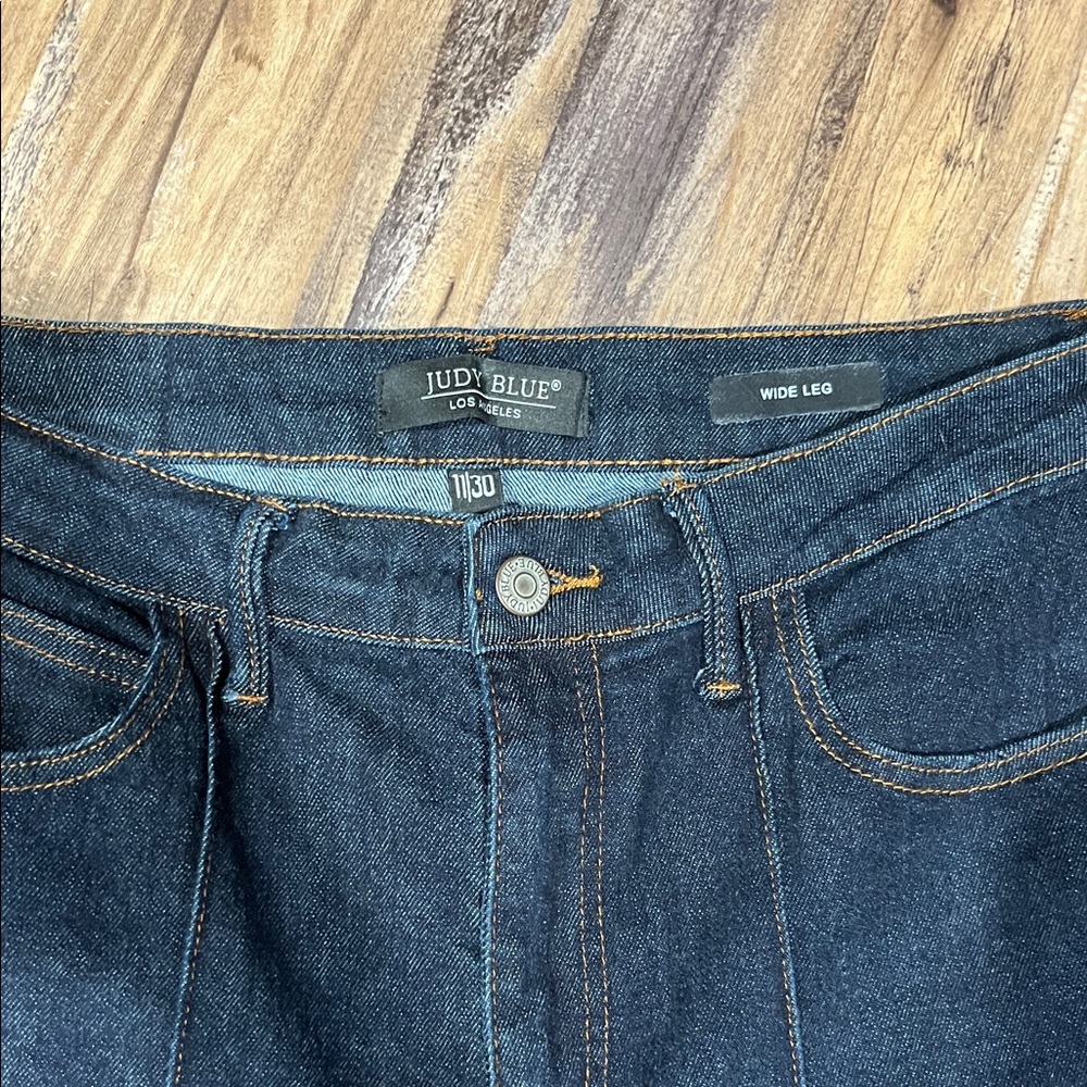 Judy Blue Dark Wash Wide Leg Women’s Jeans - Picture 2 of 9